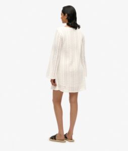 SUPERDRY D2 OVIN IBIZA LACE MINI DRESS ΦΟΡΕΜΑ ΓΥΝΑΙΚΕΙΟ | OFF WHITE