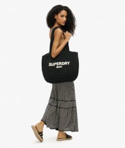 SUPERDRY D2 OVIN CAMI MAXI DRESS ΦΟΡΕΜΑ ΓΥΝΑΙΚΕΙΟ | BLACK & WHITE