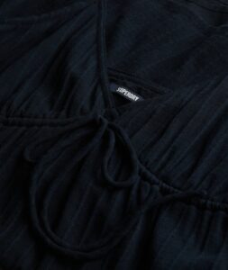 SUPERDRY TEXTURED WOVEN CAMI MINI DRESS ΦΟΡΕΜΑ | DARK BLUE