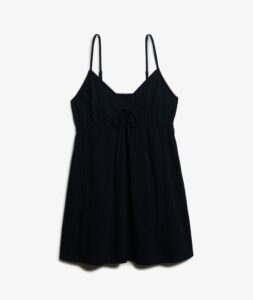 SUPERDRY TEXTURED WOVEN CAMI MINI DRESS ΦΟΡΕΜΑ | DARK BLUE