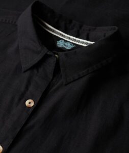 SUPERDRY OVERSIZED MIDI SHIRT DRESS ΦΟΡΕΜΑ | BLACK