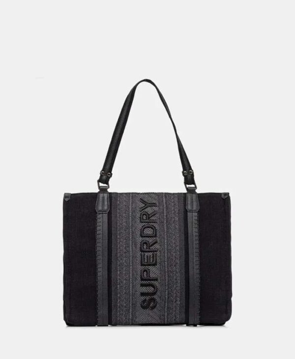 SUPERDRY D2 SDNA LEATHER LUXE TOTE ΤΣΑΝΤΑ ΓΥΝΑΙΚΕΙΟ | BLACK