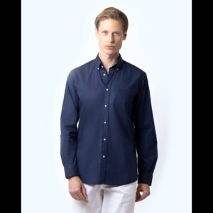 THE BOSTONIANS ΠΟΥΚΑΜΙΣΟ ΠΟΠΛΙΝΑ REGULAR FIT | DARK BLUE