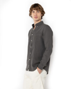 THE BOSTONIANS ΠΟΥΚΑΜΙΣΟ ΛΙΝΟ REGULAR FIT 3AAP2412-70 | DARK GREY