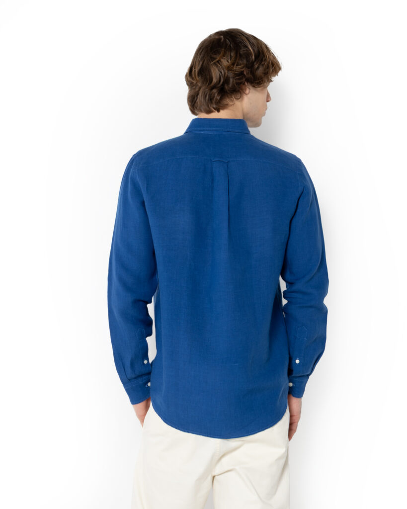 THE BOSTONIANS ΠΟΥΚΑΜΙΣΟ ΛΙΝΟ REGULAR FIT 3AAP2412-70 | ROYAL BLUE