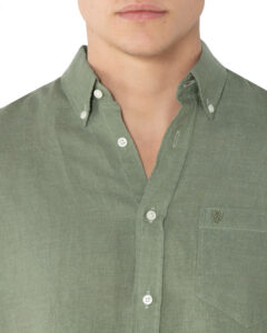 THE BOSTONIANS ΠΟΥΚΑΜΙΣΟ ΛΙΝΟ REGULAR FIT 3AAP2412-70 | DARK OLIVE