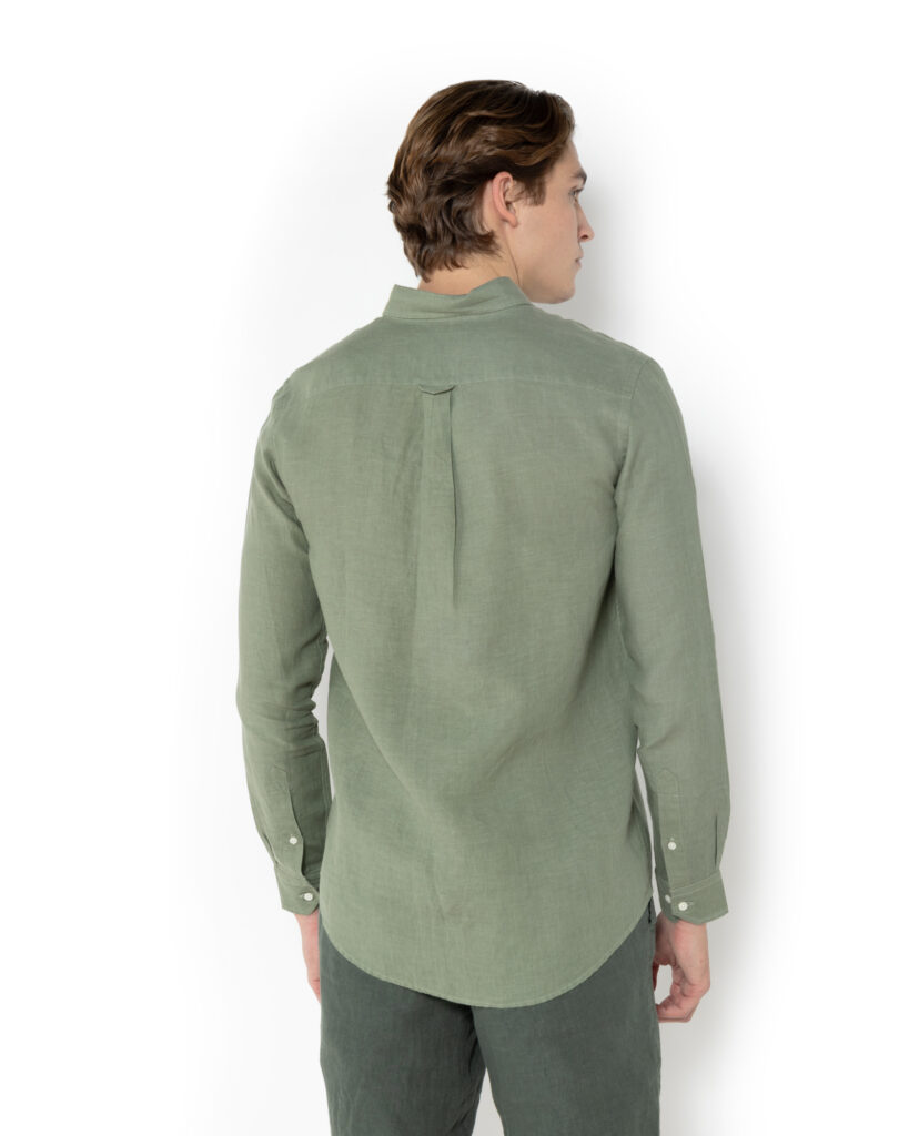 THE BOSTONIANS ΠΟΥΚΑΜΙΣΟ ΛΙΝΟ REGULAR FIT 3AAP2412-70 | DARK OLIVE