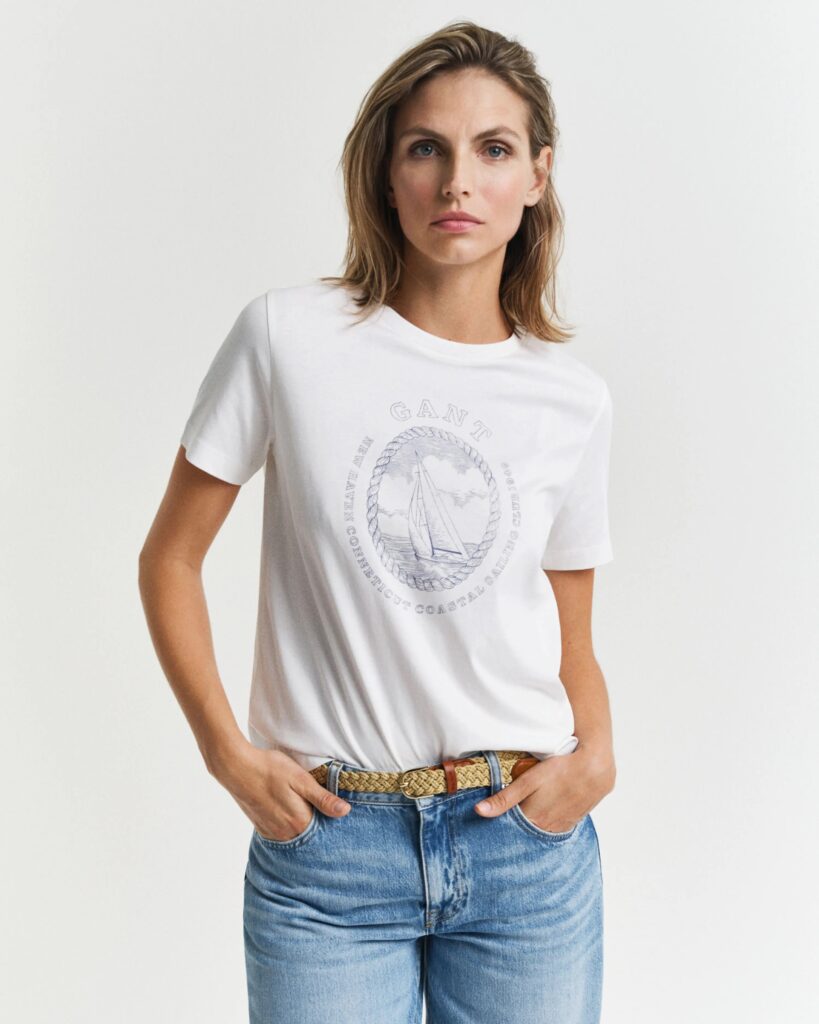 GANT ΜΠΛΟΥΖΑ 3GW4200590-70 | OFF WHITE