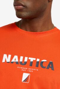 NAUTICA ΜΠΛΟΥΖΑ T-SHIRT ΚΜ 3NCN1R02896-70 | RED