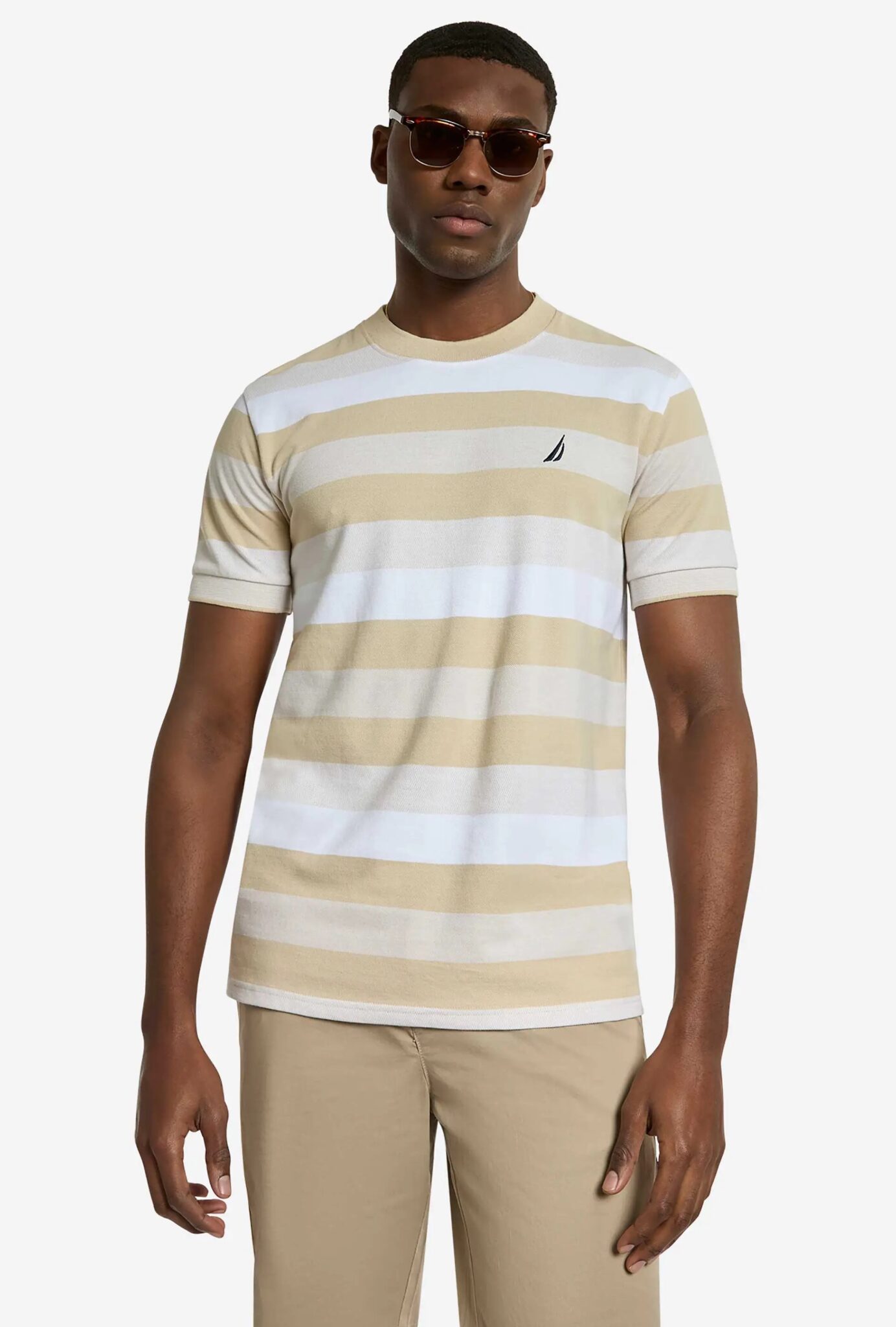 THE BOSTONIANS ΜΠΛΟΥΖΑ T-SHIRT PIQUE TECH  3TS1297-70 | KHAKI