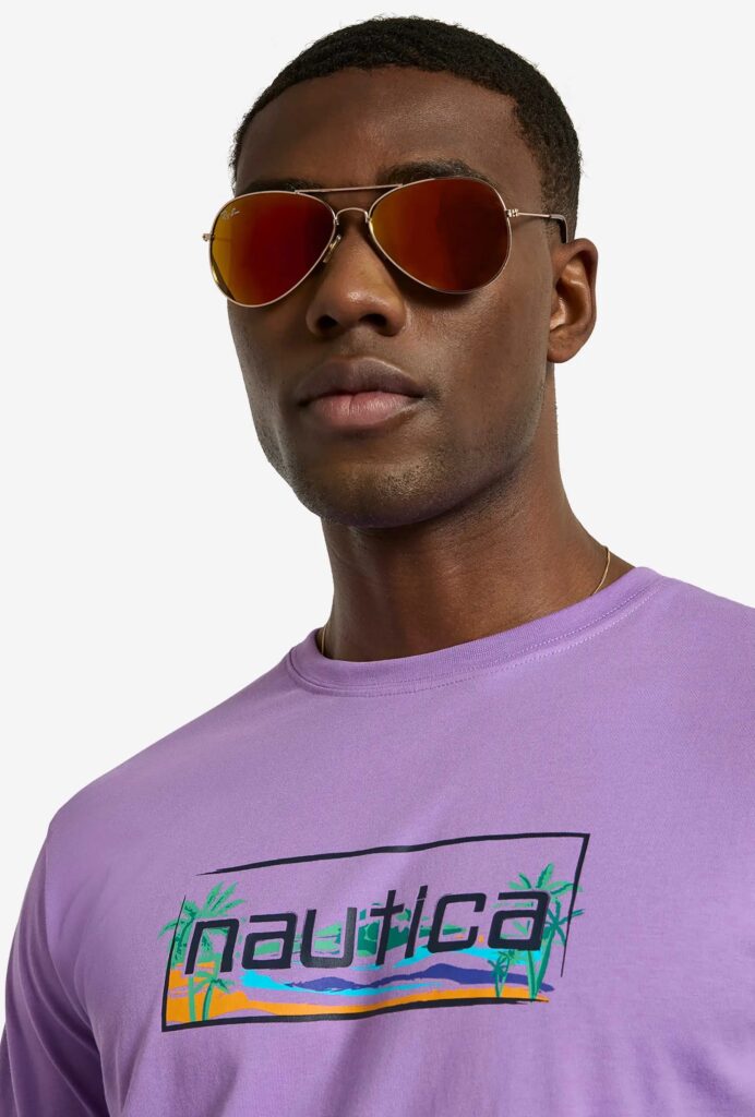 NAUTICA ΜΠΛΟΥΖΑ T-SHIRT 3NCN1R02955-70 | PURPLE