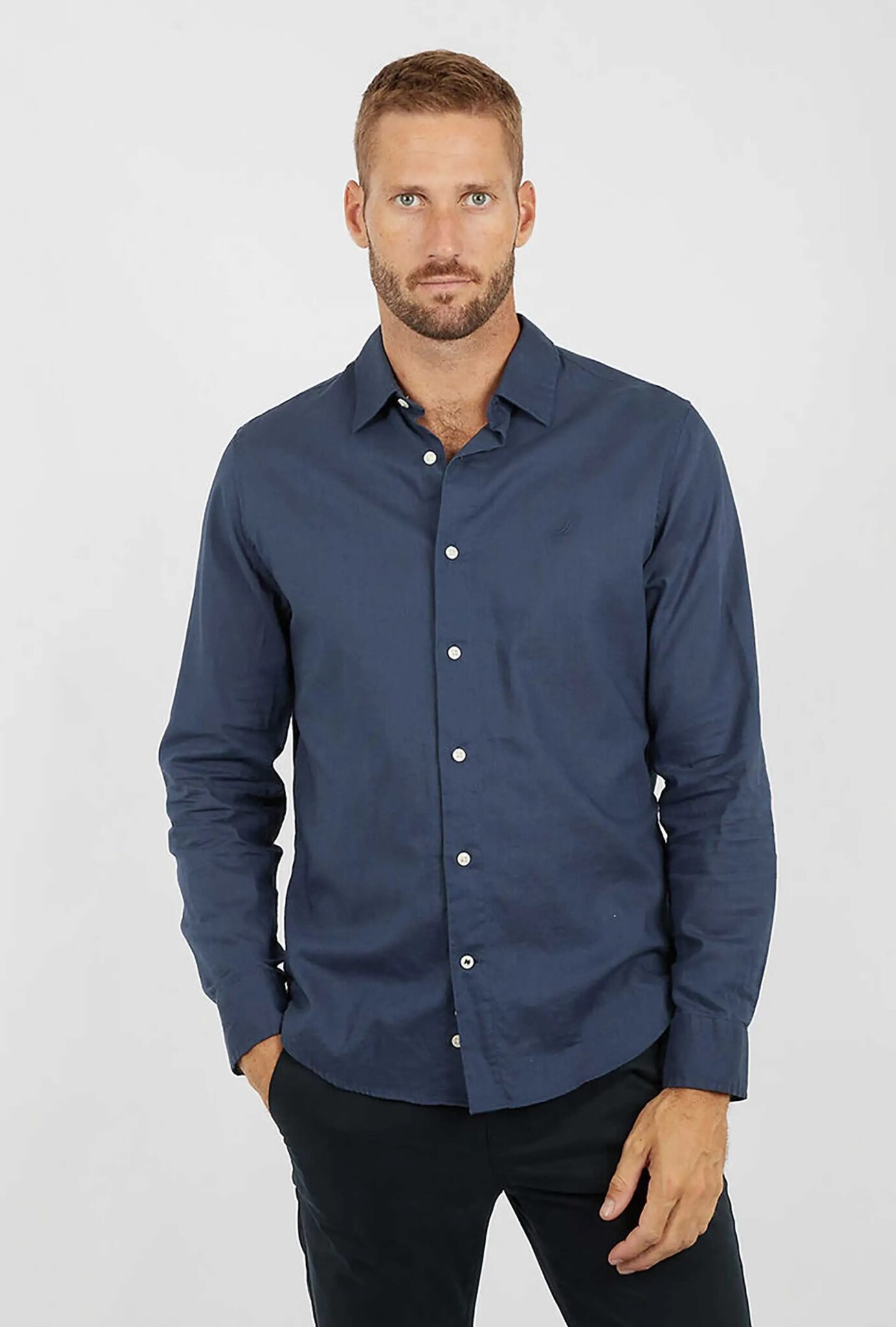 THE BOSTONIANS ΠΟΥΚΑΜΙΣΟ ΛΙΝΟ REGULAR FIT 3AAP2412-70 | DARK OLIVE