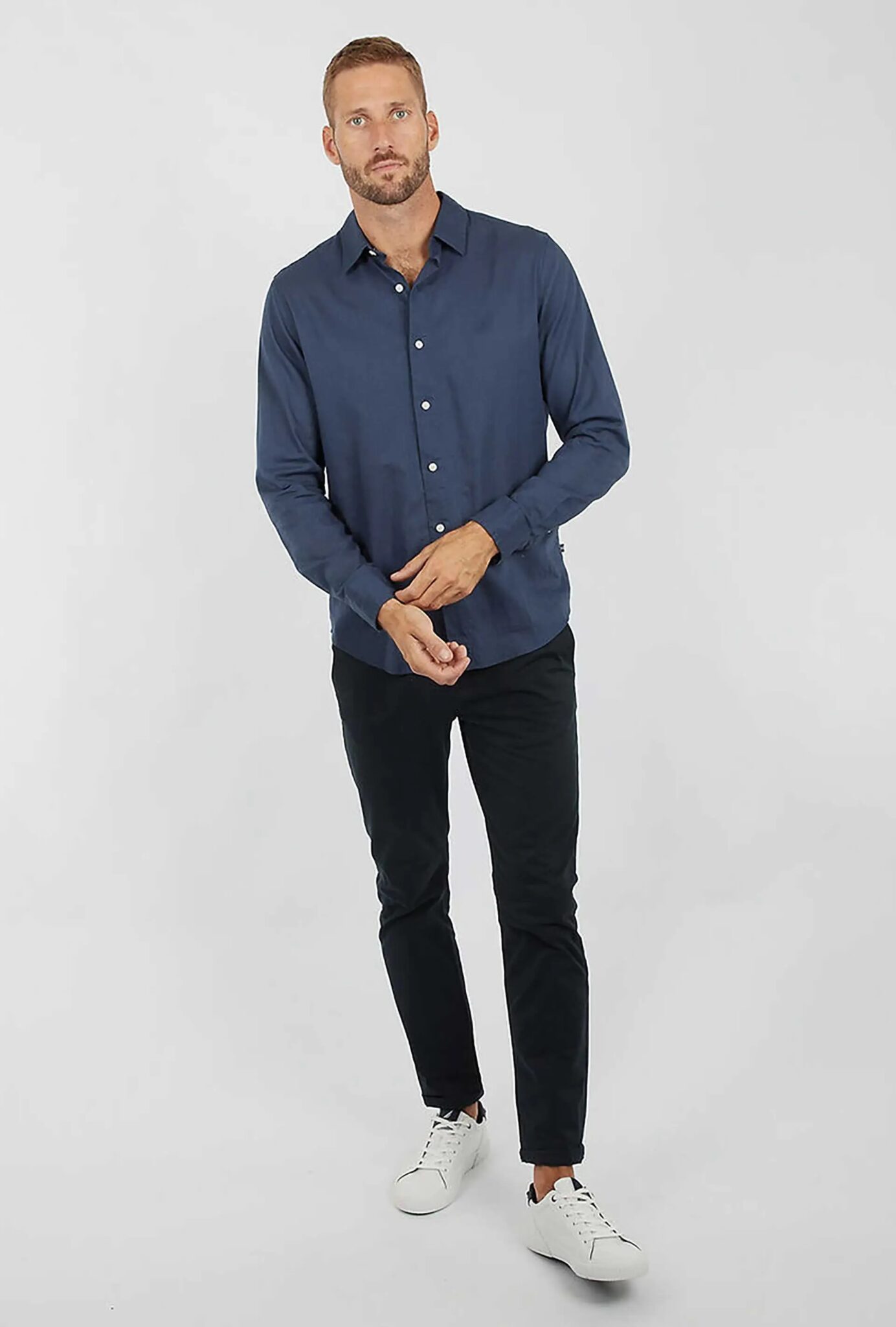 THE BOSTONIANS ΠΟΥΚΑΜΙΣΟ ΛΙΝΟ REGULAR FIT 3AAP2412-70 | DARK OLIVE