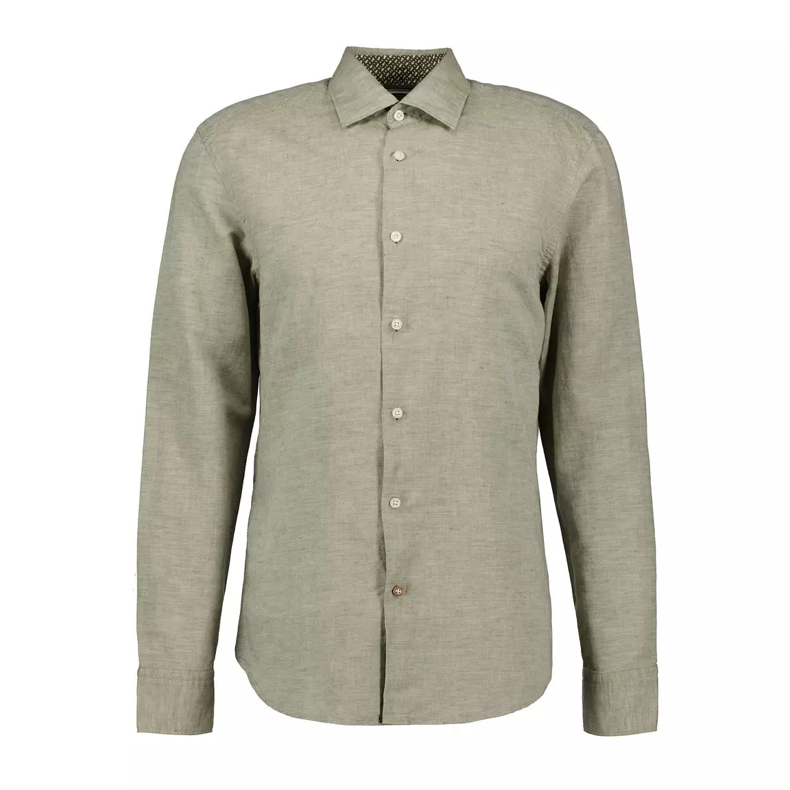 THE BOSTONIANS ΠΟΥΚΑΜΙΣΟ ΛΙΝΟ REGULAR FIT 3AAP2412-70 | DARK OLIVE