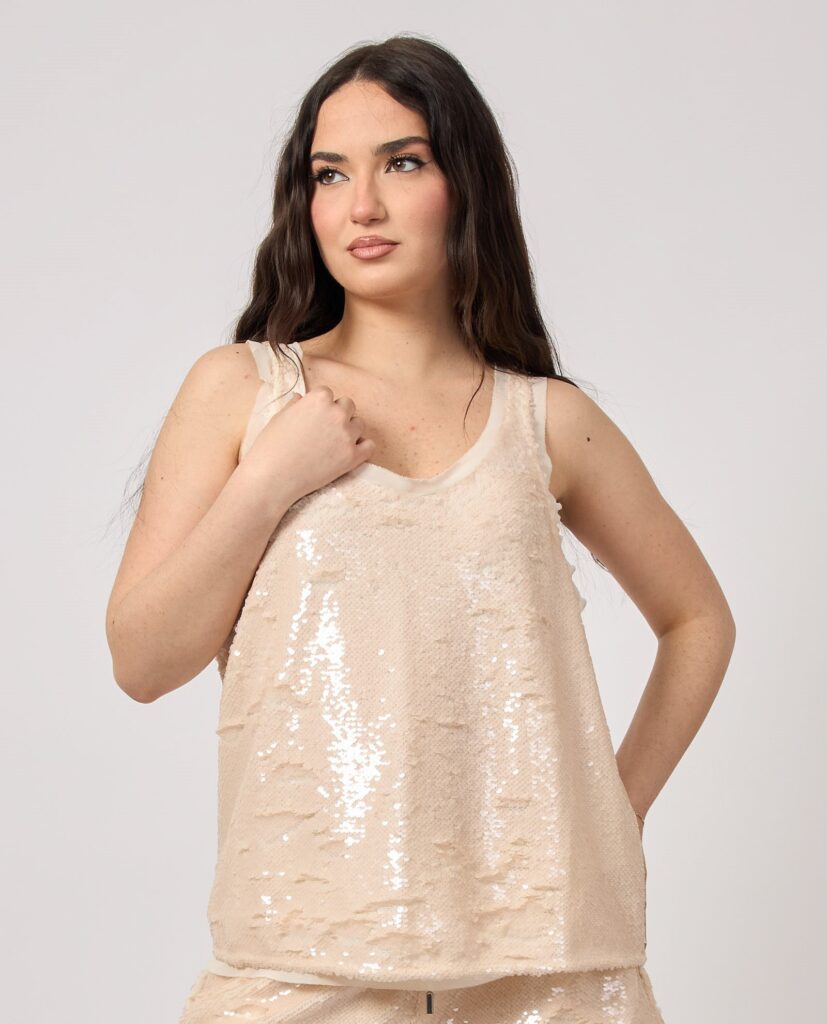 BOSS ΜΠΛΟΥΖΑ C_ILLETTES_1  50540334 | BEIGE