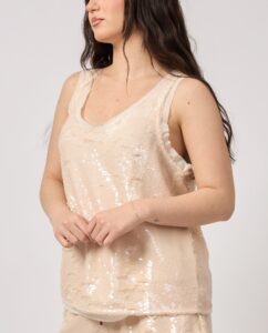 BOSS ΜΠΛΟΥΖΑ C_ILLETTES_1  50540334 | BEIGE