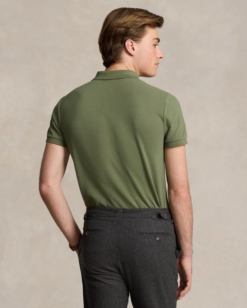 POLO RALPH LAUREN SSKCCMSLM1-SHORT SLEEVE-KNIT 710680784 | KHAKI
