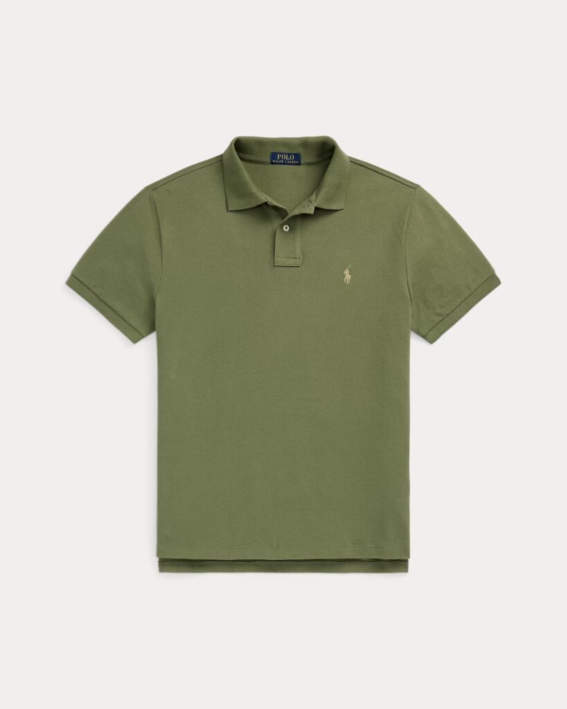 POLO RALPH LAUREN SSKCCMSLM1-SHORT SLEEVE-KNIT 710680784 | KHAKI