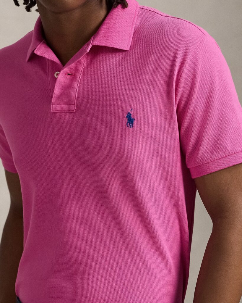 POLO RALPH LAUREN SSKCCMSLM1-SHORT SLEEVE-KNIT 710680784 | FUCHSIA