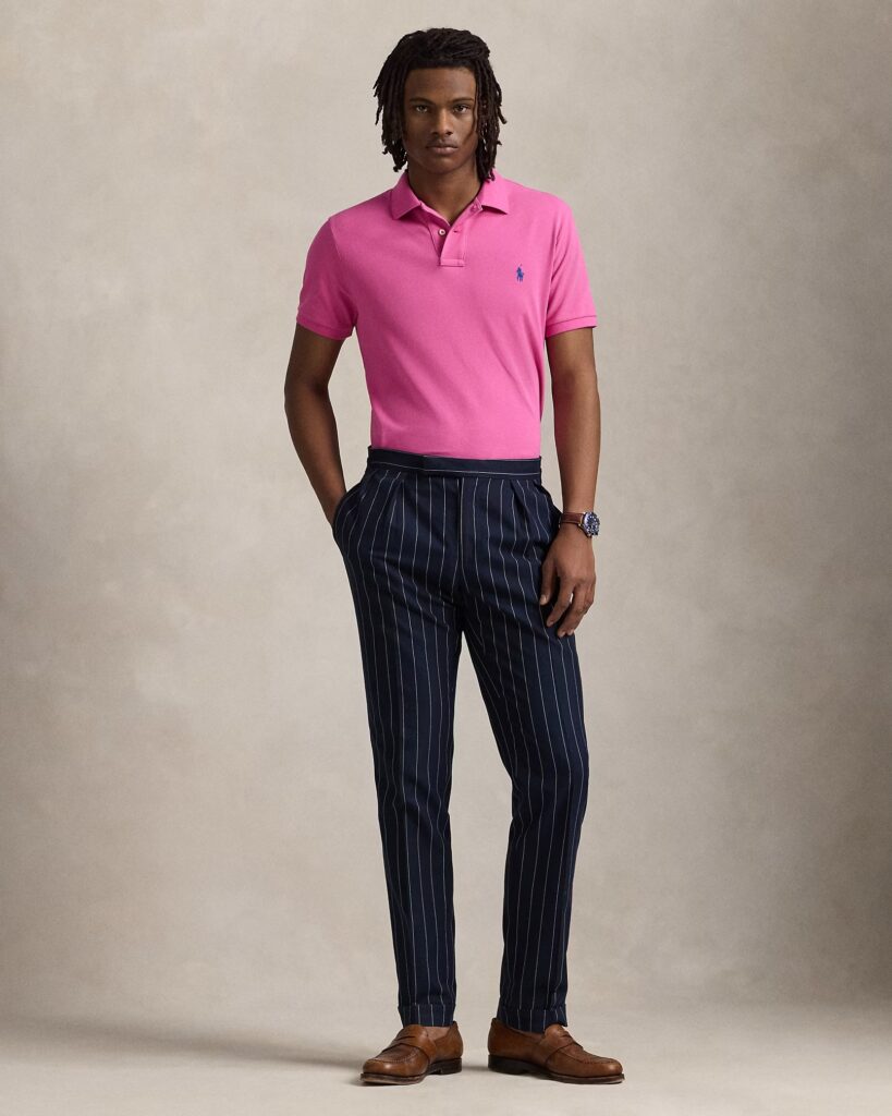 POLO RALPH LAUREN SSKCCMSLM1-SHORT SLEEVE-KNIT 710680784 | FUCHSIA