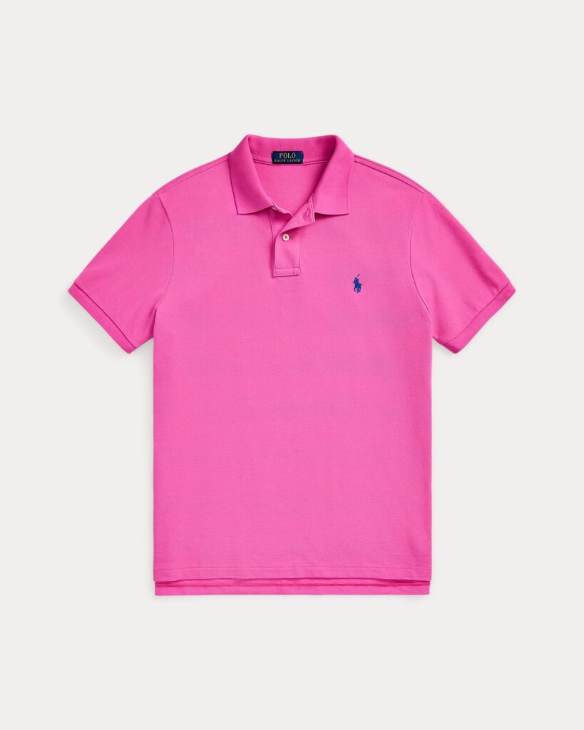 POLO RALPH LAUREN SSKCCMSLM1-SHORT SLEEVE-KNIT 710680784 | FUCHSIA
