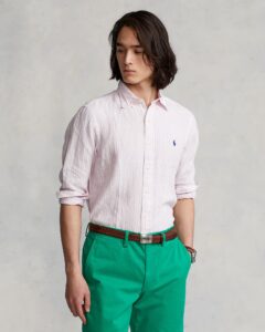 POLO RALPH LAUREN CUBDPPCS-LONG SLEEVE-SPORT SHIRT 710873446 | PINK