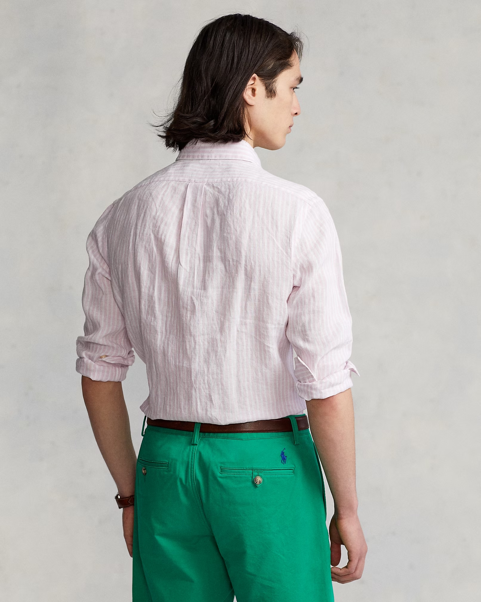THE BOSTONIANS ΠΟΥΚΑΜΙΣΟ ΛΙΝΟ REGULAR FIT 3AAP2412-70 | DARK OLIVE