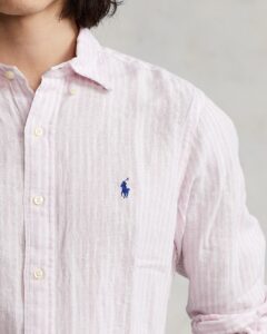 POLO RALPH LAUREN CUBDPPCS-LONG SLEEVE-SPORT SHIRT 710873446 | PINK