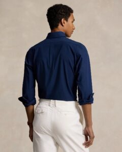 POLO RALPH LAUREN CUBDPPCS-LONG SLEEVE-SPORT SHIRT 710928255 | DARK BLUE