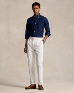 POLO RALPH LAUREN CUBDPPCS-LONG SLEEVE-SPORT SHIRT 710928255 | DARK BLUE