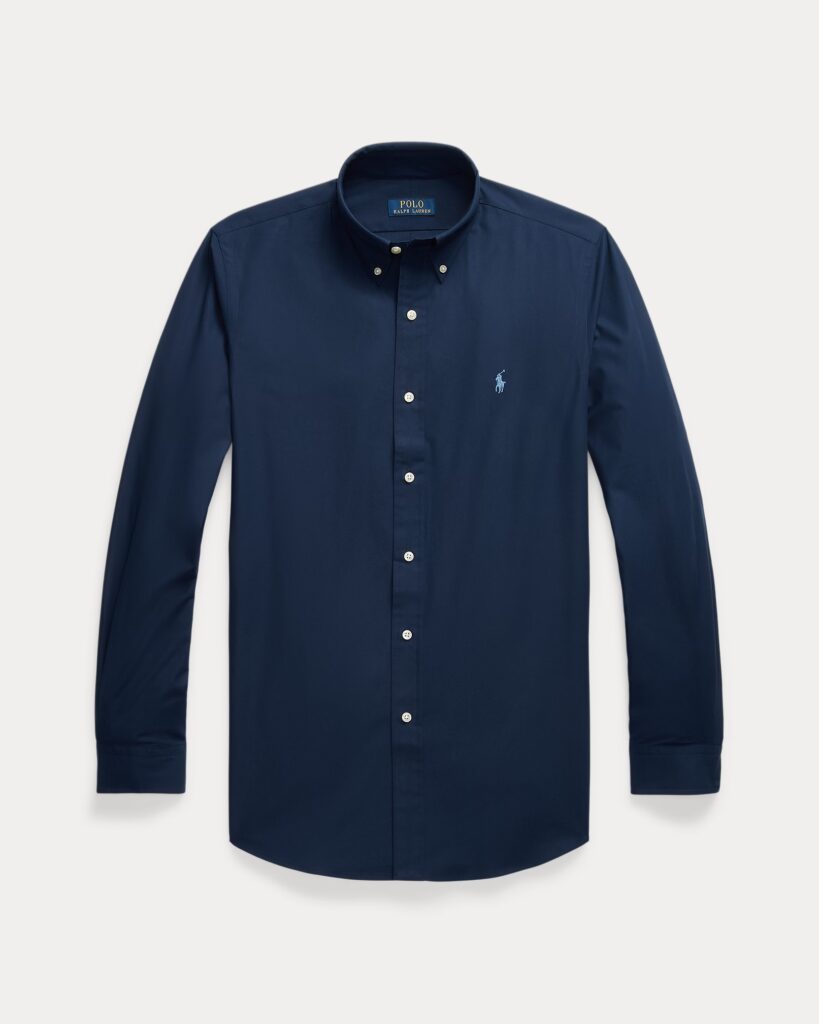 POLO RALPH LAUREN CUBDPPCS-LONG SLEEVE-SPORT SHIRT 710928255 | DARK BLUE