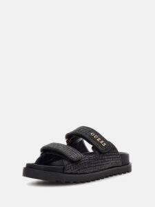 GUESS SH FADELIZE – SLIDE PRINTED FABRIC FLJFDEFAP19 | BLACK