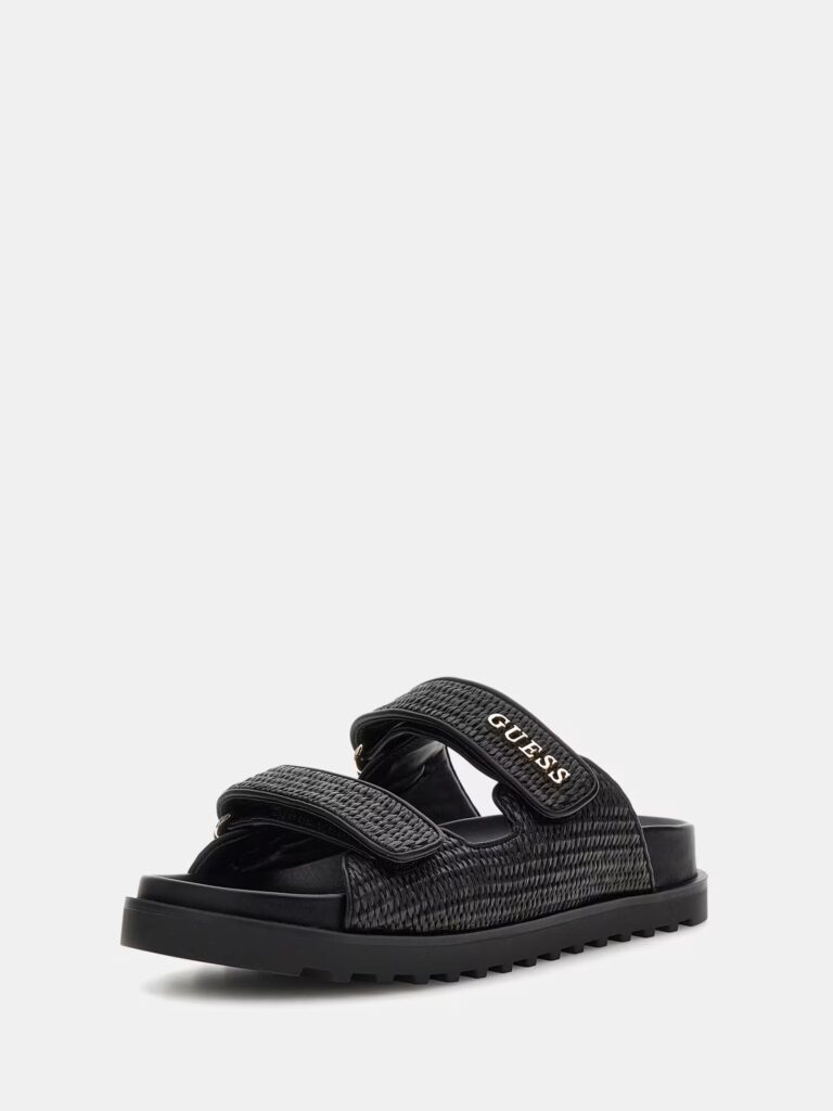 GUESS SH FADELIZE – SLIDE PRINTED FABRIC FLJFDEFAP19 | BLACK