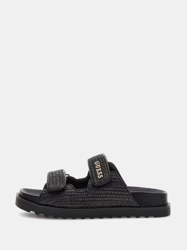 GUESS SH FADELIZE – SLIDE PRINTED FABRIC FLJFDEFAP19 | BLACK