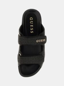 GUESS SH FADELIZE – SLIDE PRINTED FABRIC FLJFDEFAP19 | BLACK