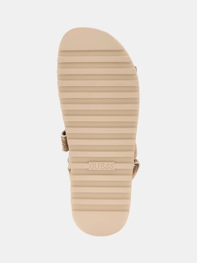GUESS SH FADISON – SANDALO IN ECOPELLE LAMINATA ΠΑΠΟΥΤΣΙ W | BEIGE