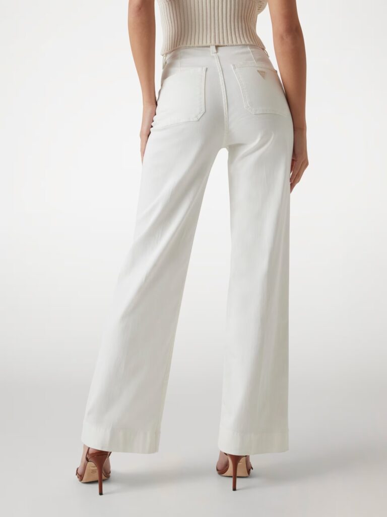 GUESS SAILOR WIDE LEG W5GA2JD5N71 | WHITE