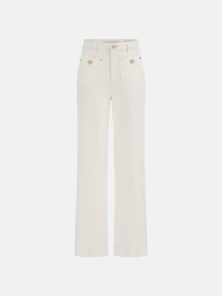 GUESS SAILOR WIDE LEG W5GA2JD5N71 | WHITE