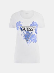GUESS SS CN FLOWER TRIANGLE TEE ΜΠΛΟΥΖΑ ΓΥΝΑΙΚΕΙΟ | WHITE