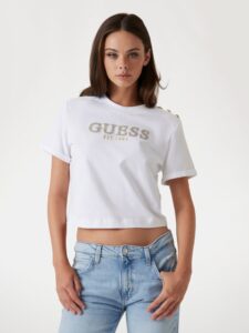 GUESS CN SS CROPPED W5GI15K8FQ4 | WHITE