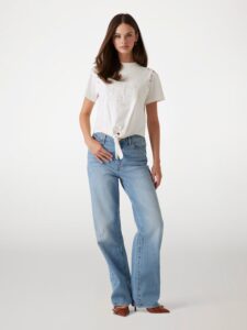 GUESS CN SS EYELET TONE ON TONE W5GI18I3Z14 | OFF WHITE