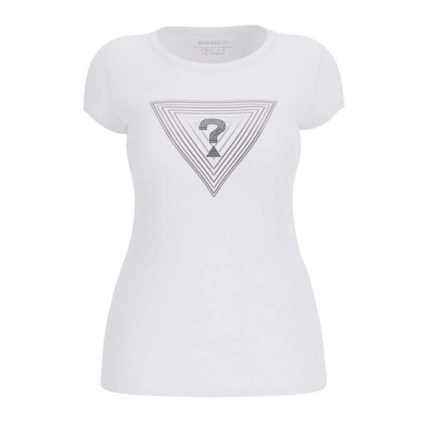 GUESS SS TRIANGLE OMBRE R3 TEE W5GI43KA0Q1 | WHITE