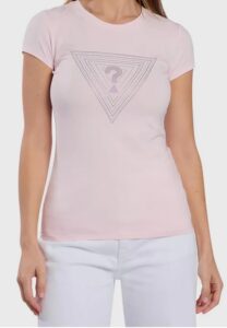 GUESS SS TRIANGLE OMBRE R3 TEE W5GI43KA0Q1 | PINK