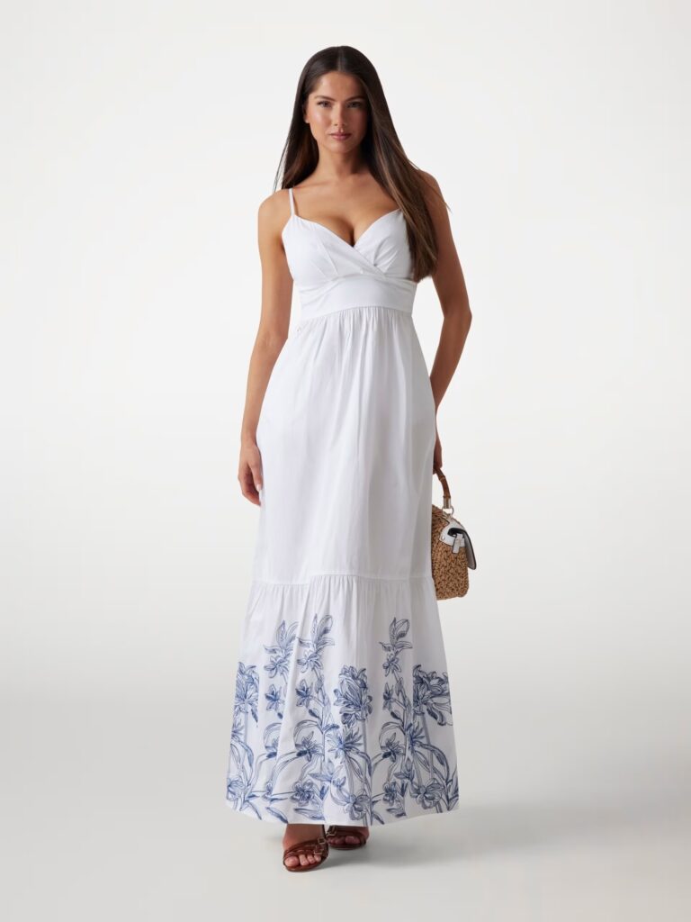 GUESS BLANCHE PLACE EMBRO LONG W5GK26WH580 | WHITE
