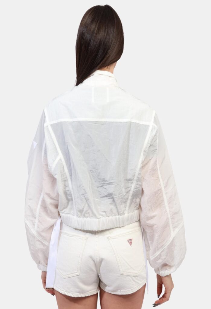 GUESS FLORIE CROP JACKET W5GL18WH5X2 | OFF WHITE