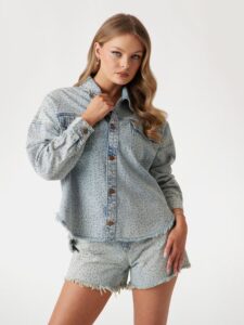GUESS WESTERN SHACKET W5GN90D5LQ2 | DENIM