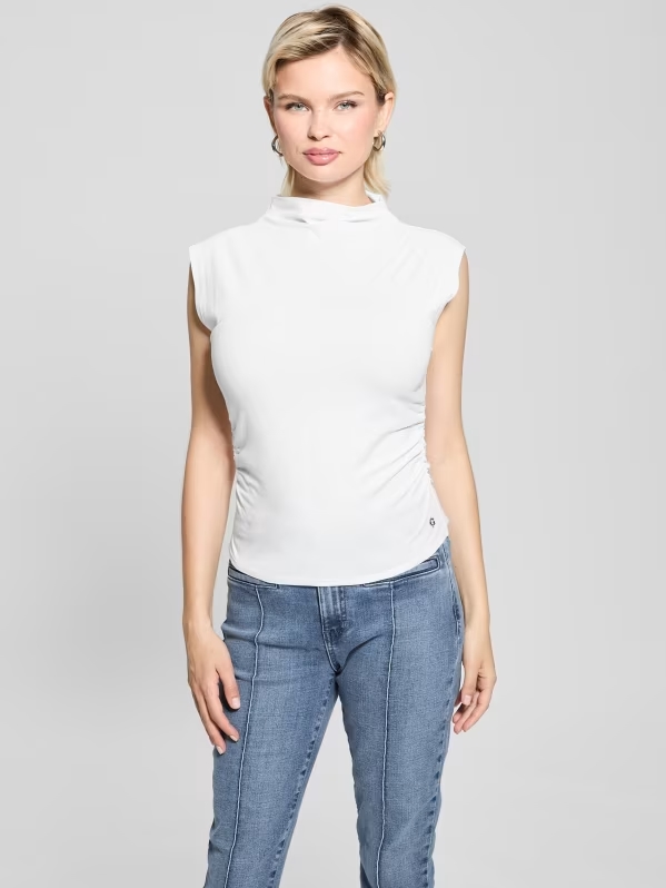GUESS SH JOLANDY – LEATHER ΠΑΠΟΥΤΣΙ W FLJLNDLEA14 | WHITE