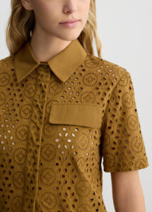 LIU JO WHITE_WA5C82__CAMICIA CROPPED WA5283T2182 | KHAKI