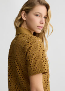 LIU JO WHITE_WA5C82__CAMICIA CROPPED WA5283T2182 | KHAKI