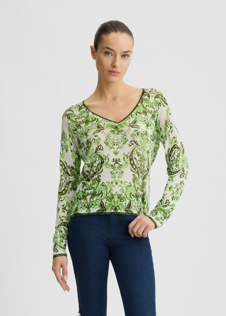 LIU JO WHITE_WA5M22__MAGLIA CHIUSA M/L WA5476MA24O | DARK GREEN